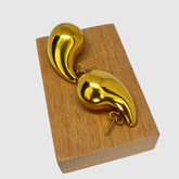 Bottega Altın Damla Küpe