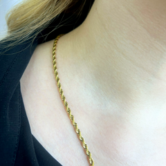 Klasik Burgu Uzun Altın Kolye