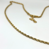 Klasik Burgu Uzun Altın Kolye