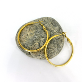 Klasik Orta Halka Altın Küpe