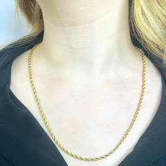 Klasik Burgu Uzun Altın Kolye