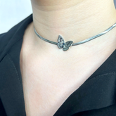 italyan Kelebek Choker Kolye
