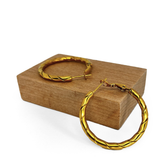 Eskitme Burgu Halka Altın Küpe