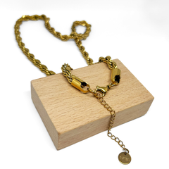 Burgu Kalın Kısa Altın Kolye