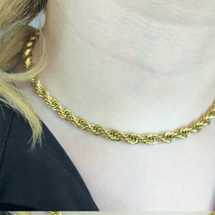 Burgu Kalın Kısa Altın Kolye