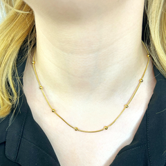 Top Zincir Altın Kolye