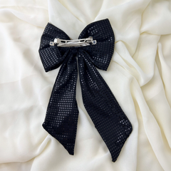 Siyah Pullu Fiyonk Klips Toka