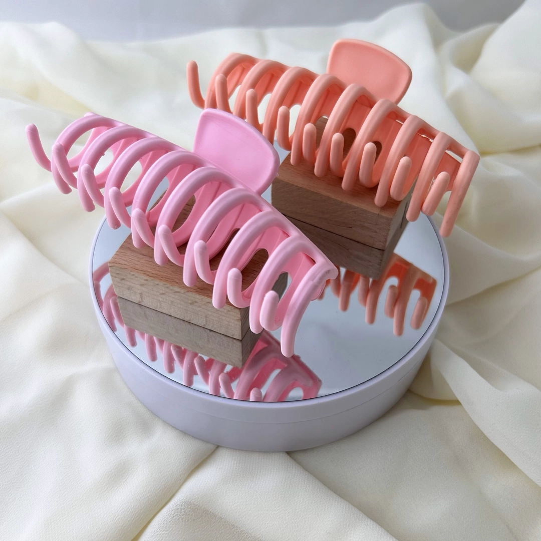 Pembe XL Saç Mandal Toka Seti