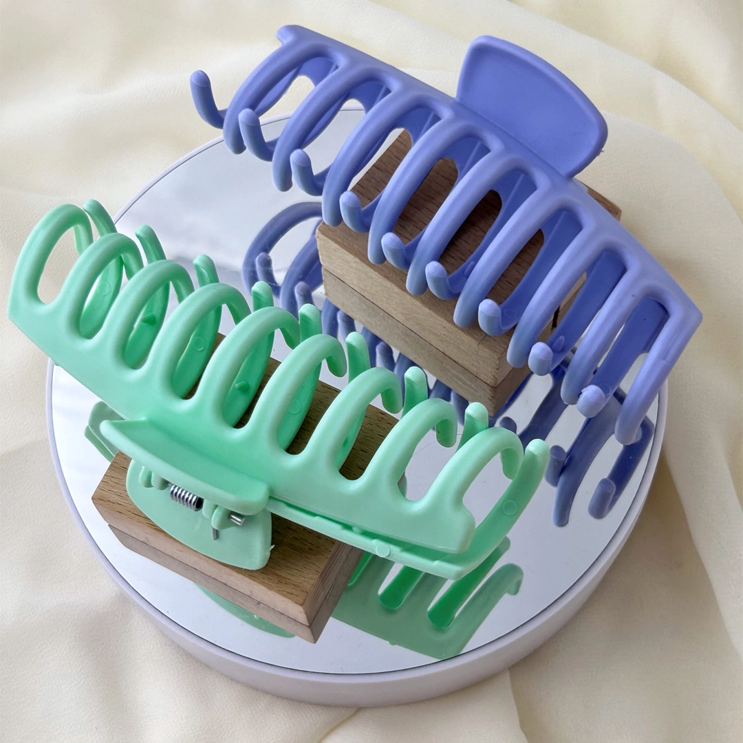 Turkuaz Mor XL Saç Mandal Toka Seti