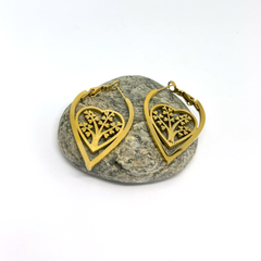 Hayat Ağacı Altın Küpe