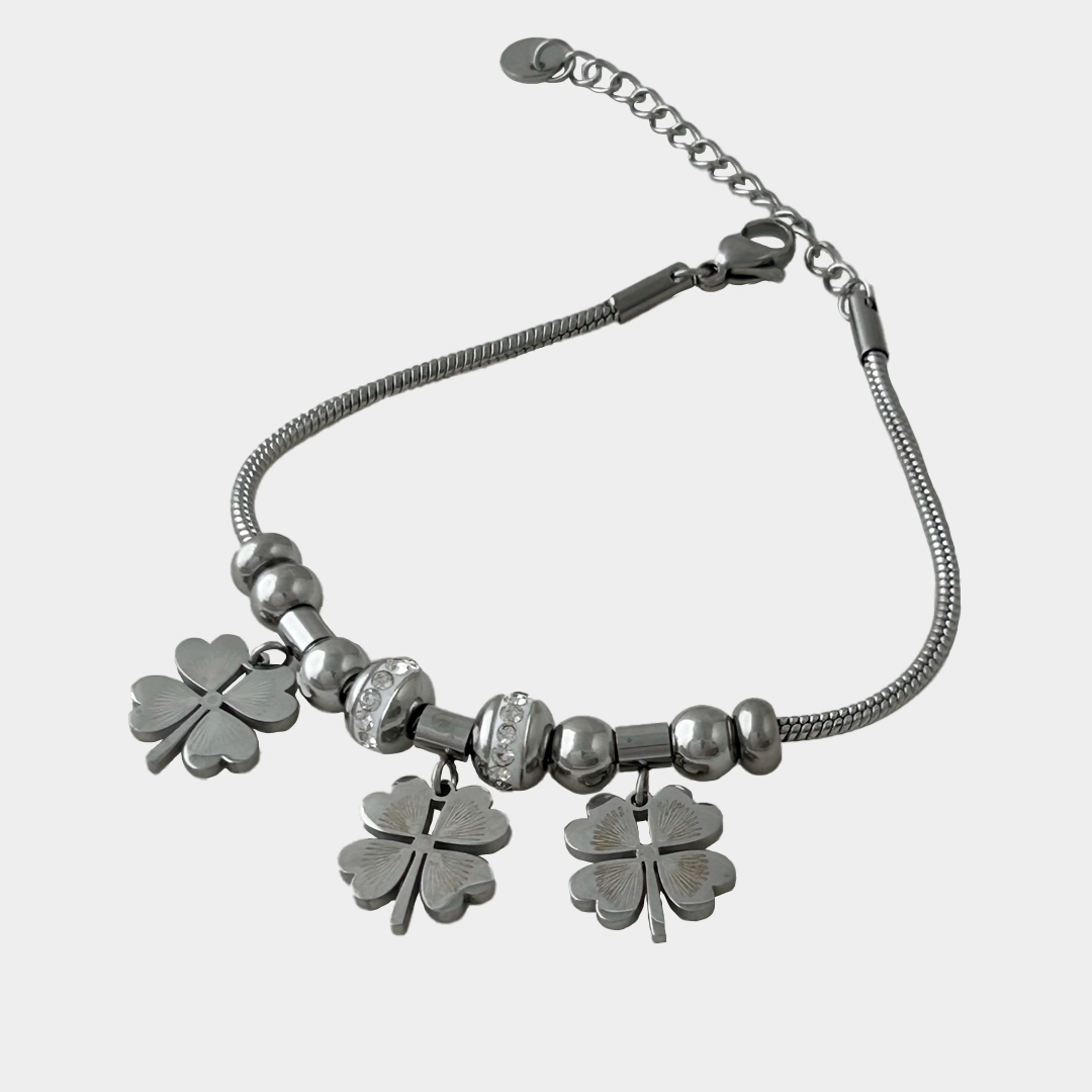 Yonca Gümüş Charm Bileklik