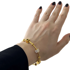 Küp Altın Kelepçe Charm Bileklik