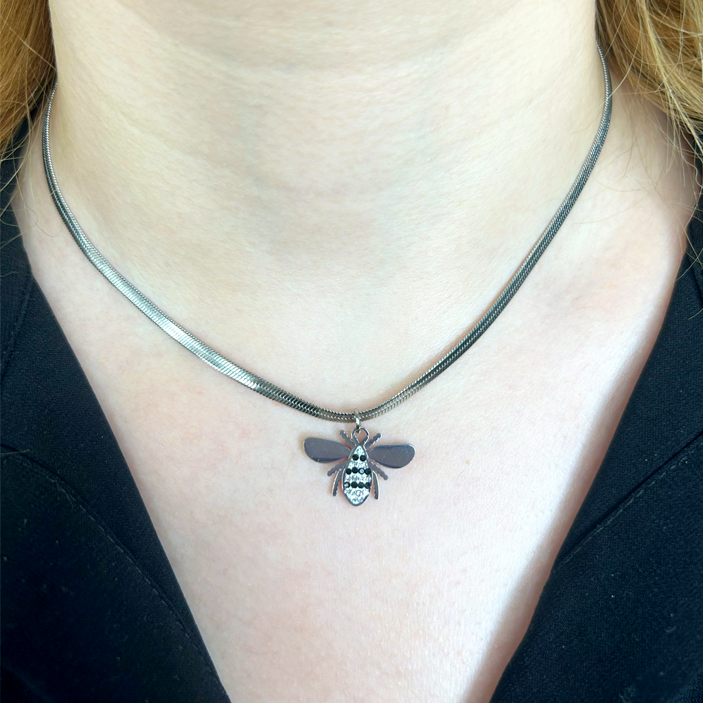 İtalyan Zincir Arı Çelik Kolye