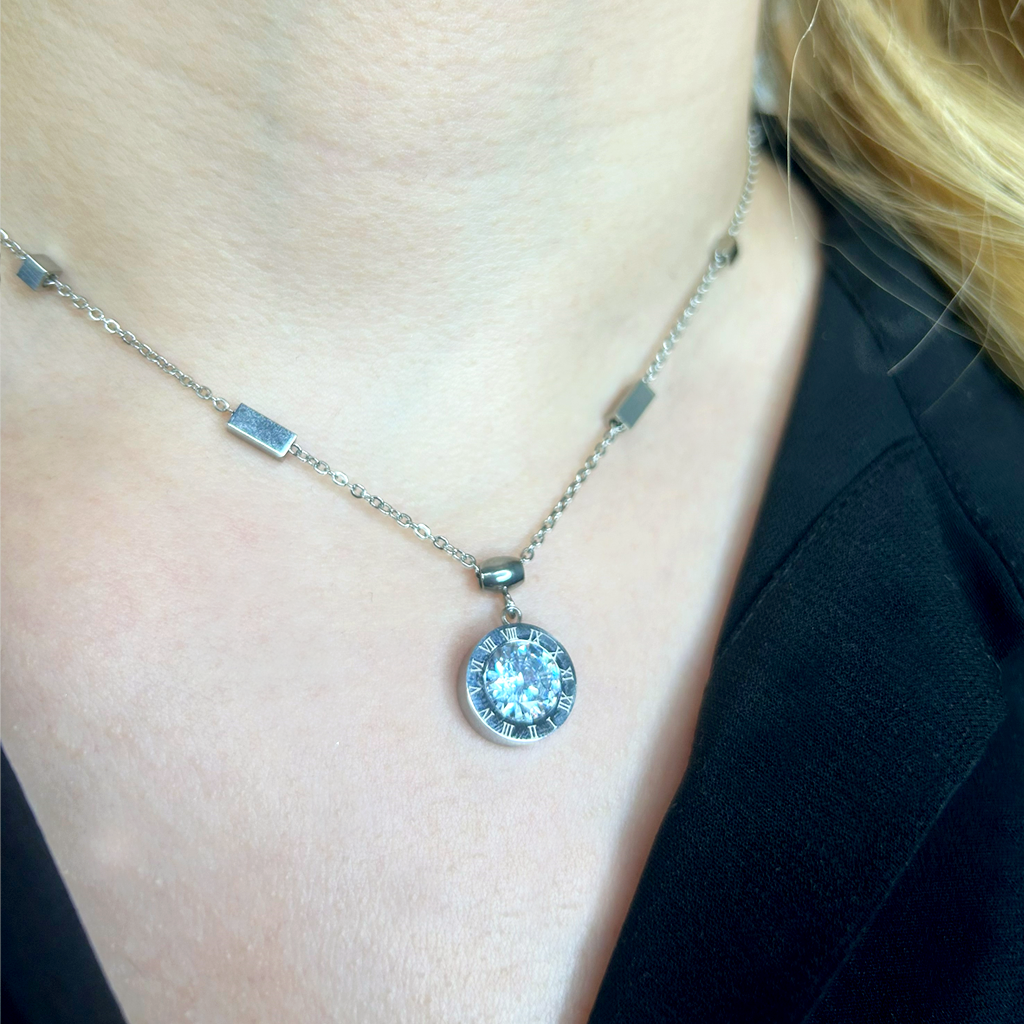 Roma Işıltısı Gümüş Kolye