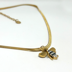 İtalyan Zincir Arı Çelik Kolye