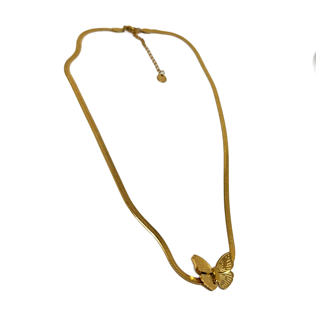 İtalyan Kelebek Choker Kolye