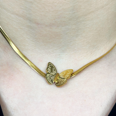 İtalyan Kelebek Choker Kolye