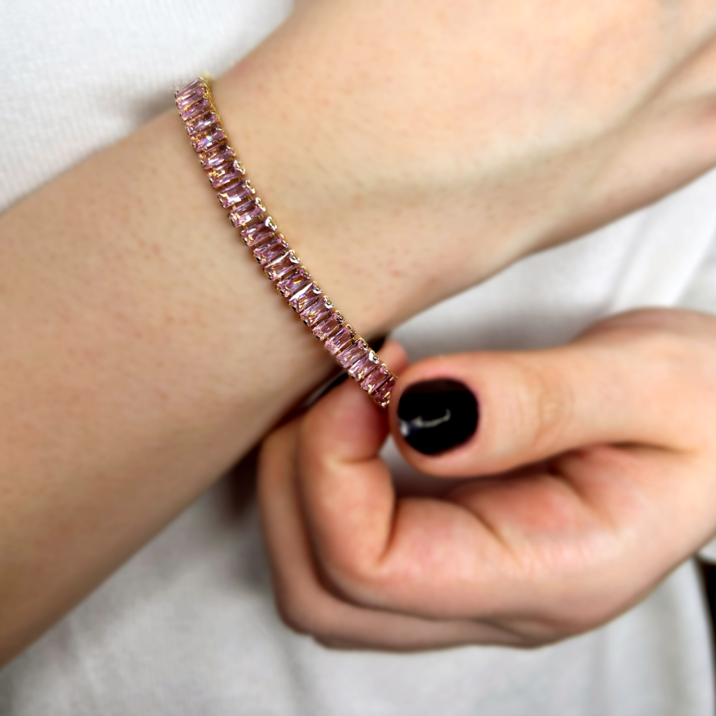 Suyolu Pembe Altın Bileklik