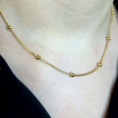 Top Zincir Altın Kolye